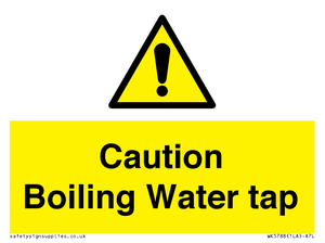 Caution Boiling Water Tap